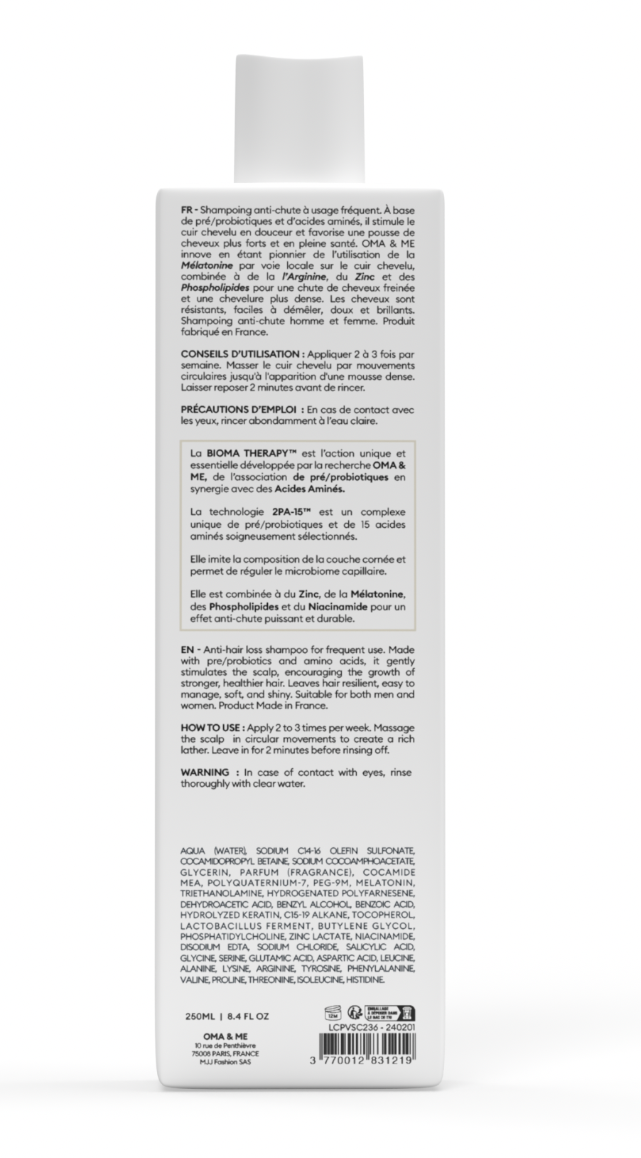 Shampoing Anti‑Chute