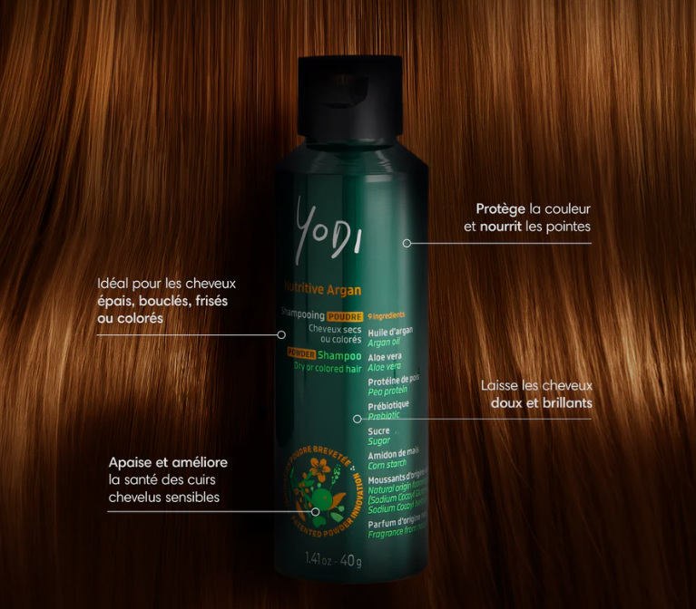 Shampoing poudre Argan Yodi