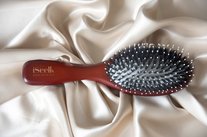 Brosse cheveux poils de sanglier & picots nylon